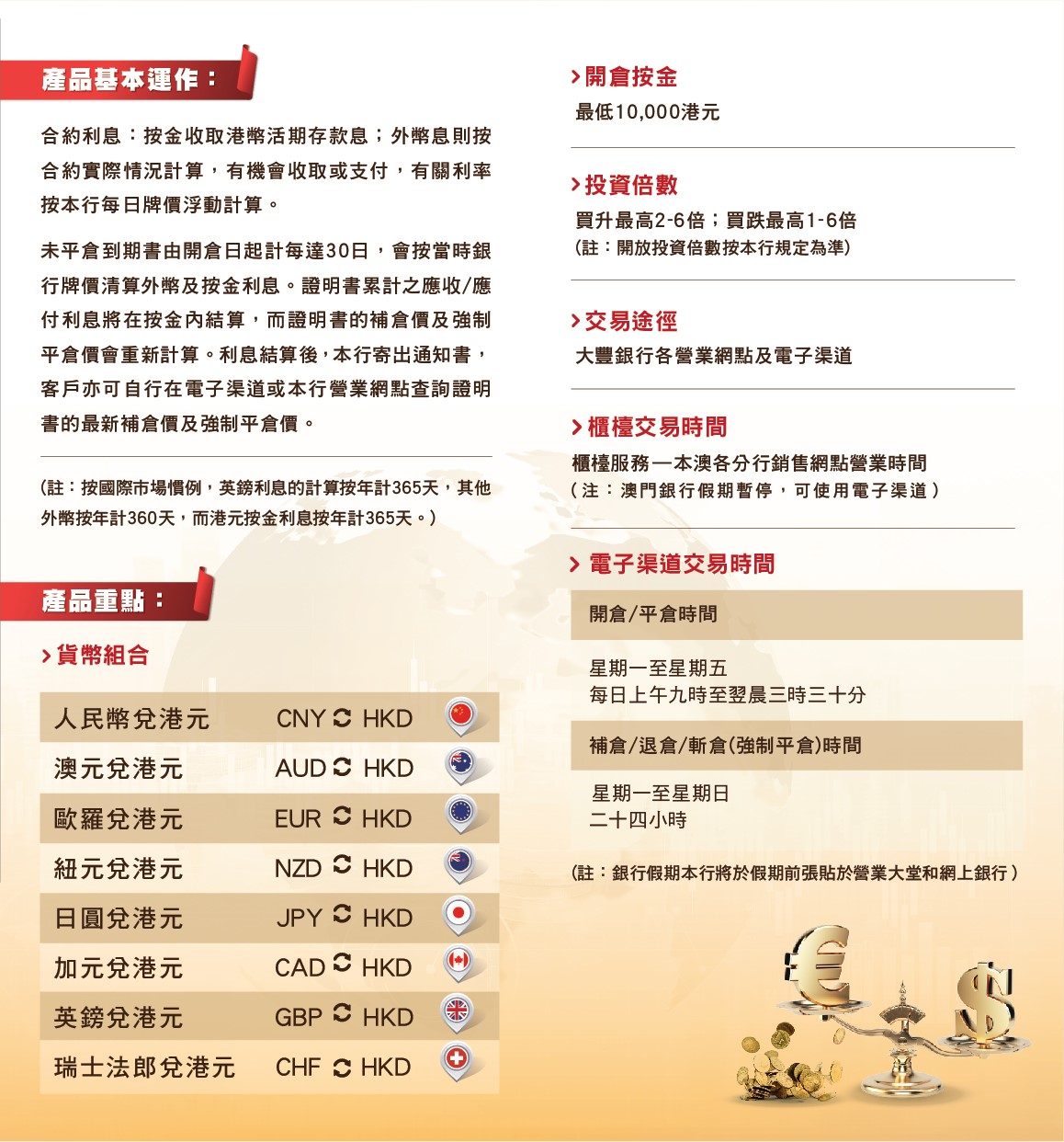 大豐銀行| 外匯倍數投資（豐匯寶）